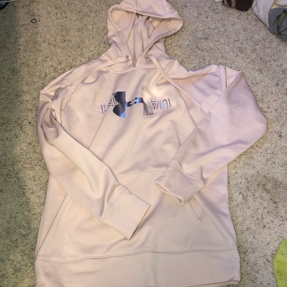 pink under armour sweatshirt